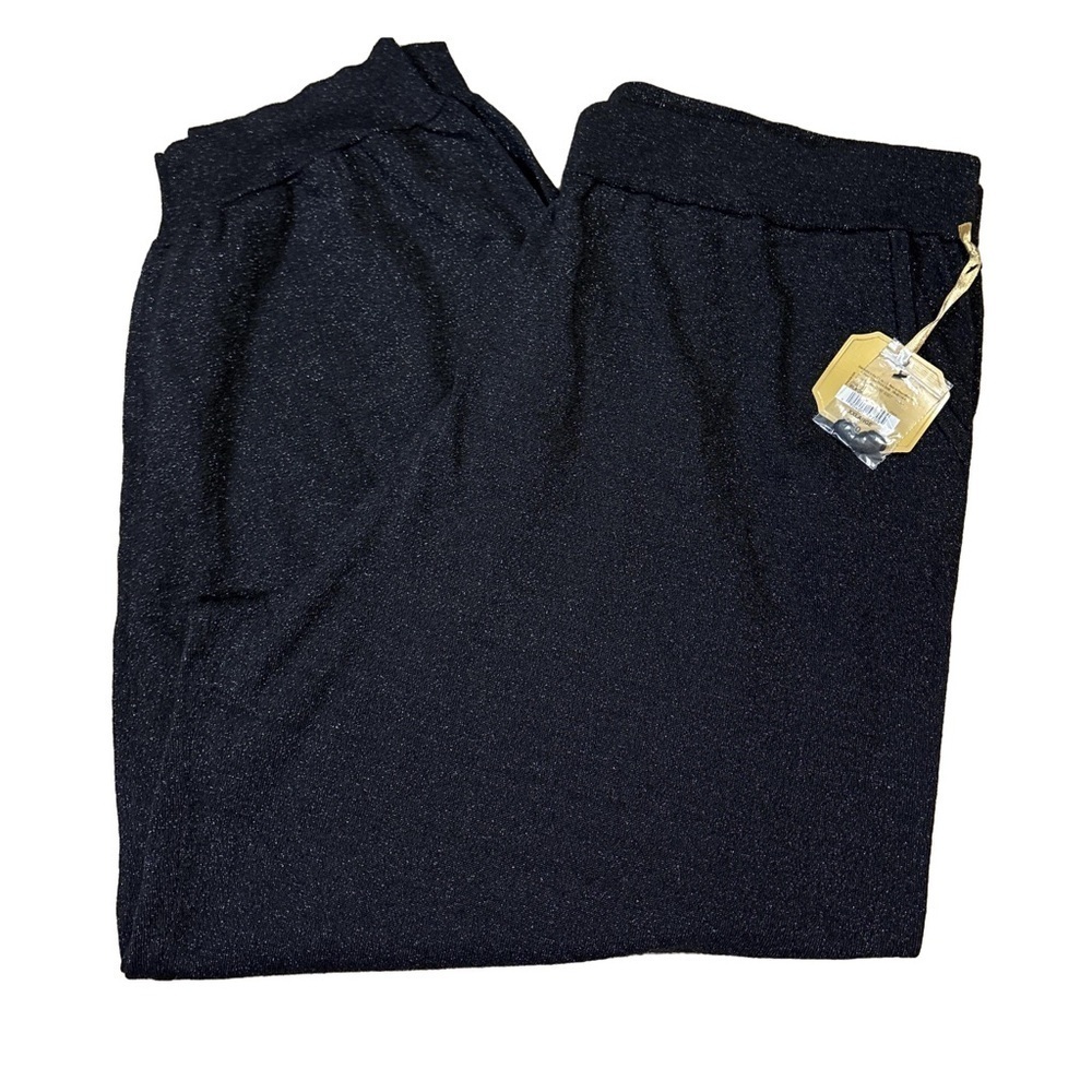 NWT Rye Grass black glitter jogger style pants XXL